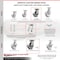 Service Caster 6 Inch Kingpinless Semi Steel Wheel Caster Swivel Locks 2 Rigid SCC, 2PK SCC-KP30S620-SSR-BSL-2-R-2 - alternate 2